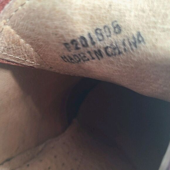 Botany 500 Leather Wing Tip Dress Shoes US Size 10W Burgundy
